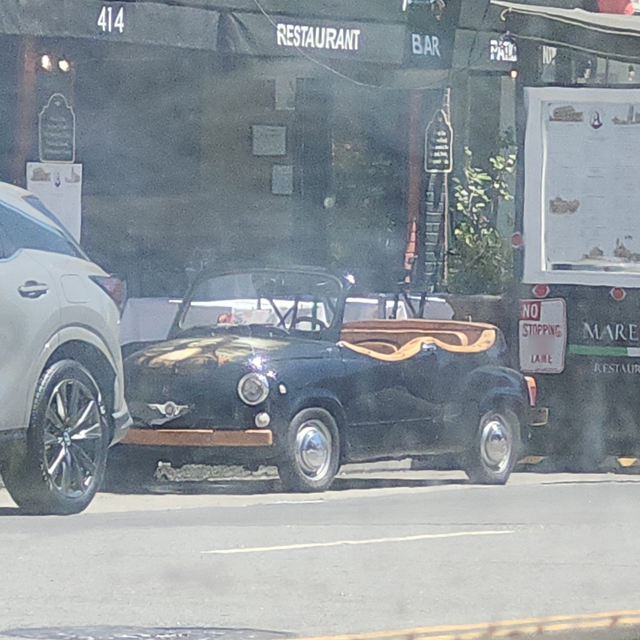 1957 Fiat 500 (Classic) Convertible (Mona Lisa Ristorante custom display car)